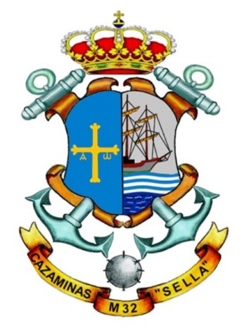 Coat of Arms of the Minehunter "Sella" (M-32)